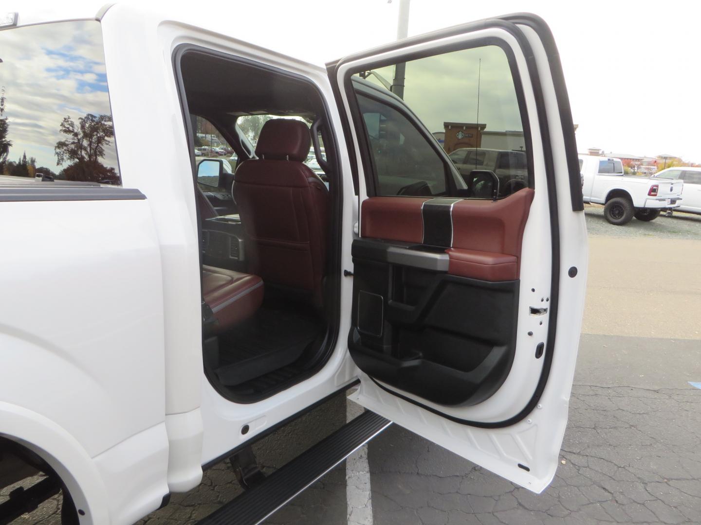 2019 White /BLACK INT W/DARK MARSALA LT Ford F-150 Platinum SuperCrew Cab 4WD (1FTEW1E45KF) with an 3.5L V6 ECOBOOST engine, 10-SPEED AUTO W/TOW MO transmission, located at 2630 Grass Valley Highway, Auburn, CA, 95603, (530) 508-5100, 38.937893, -121.095482 - F150 Platinum featuring a level kit, Fuel Offroad wheels, Toyo AT2 tires, Barricade Front winch bumper, Smittybilt winch, LED light bar, Undercover Ultraflex bedcover, and a Cargo Glide bed system. - Photo#58